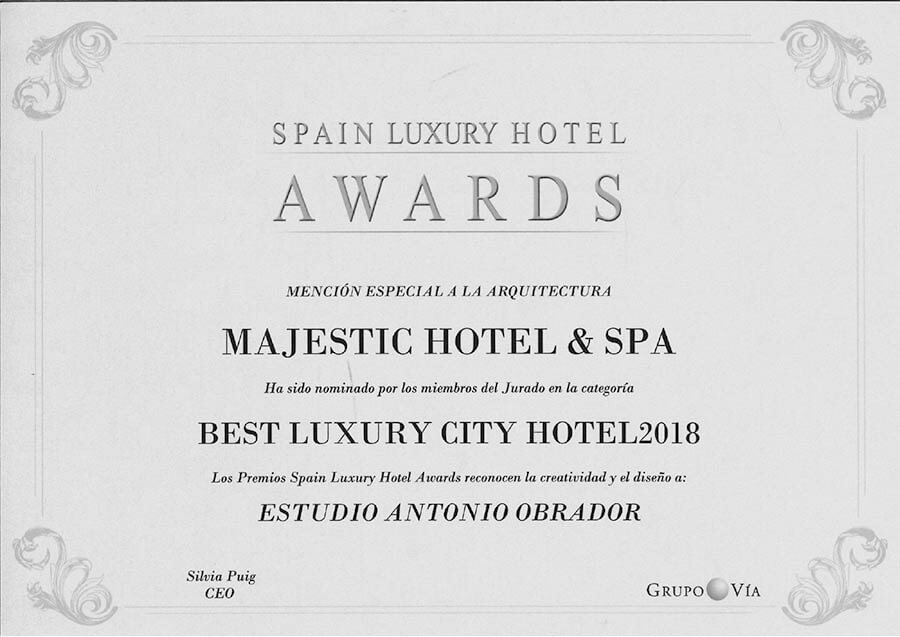 best luxury city hotel award hotel majestic 2018 antonio obrador